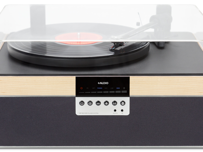 THE+RECORD PALYER in MAPLE front view