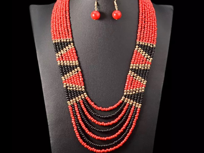  African Beaded Jewelry Set