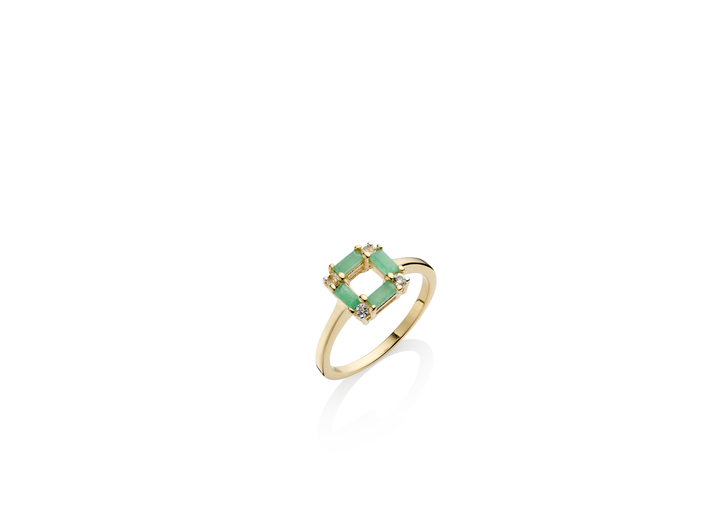 Art Deco Emerald Ring 