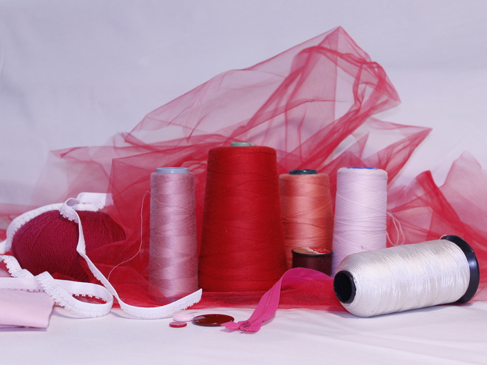 Embroidery Thread and Assorted Sewing Materials 
