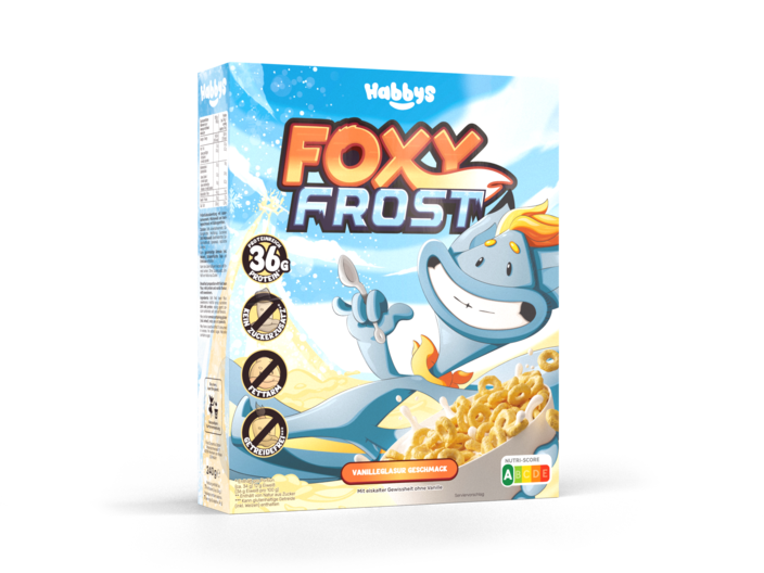 Eine Schachtel Foxy Frost - Glasierte Vanille Geschmack