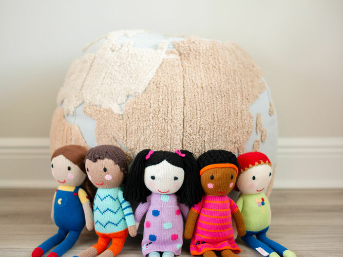 FPK- Global Kidizen Dolls with Globe, photo by Abby Liga Photography