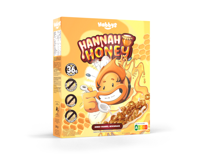 Eine Schachtel Hannah Honey - Honig-Mandel Geschmack
